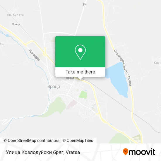 Карта Улица Козлодуйски бряг