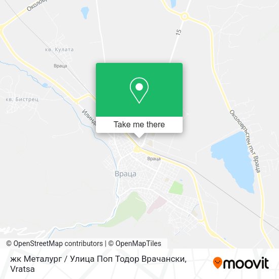 Карта жк Металург / Улица Поп Тодор Врачански
