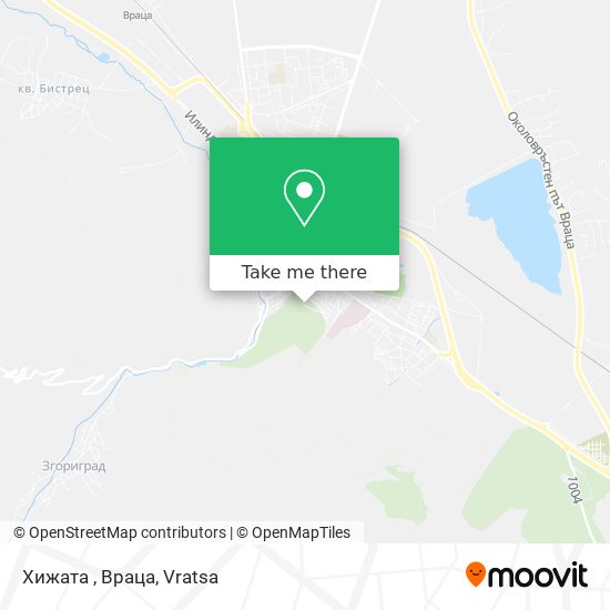 Хижата , Враца map