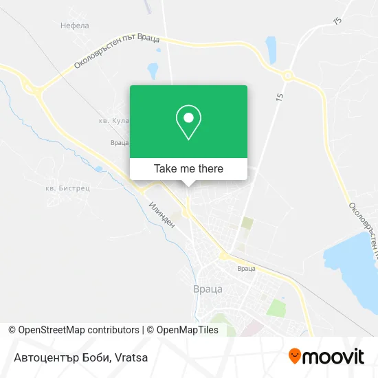 Карта Автоцентър Боби
