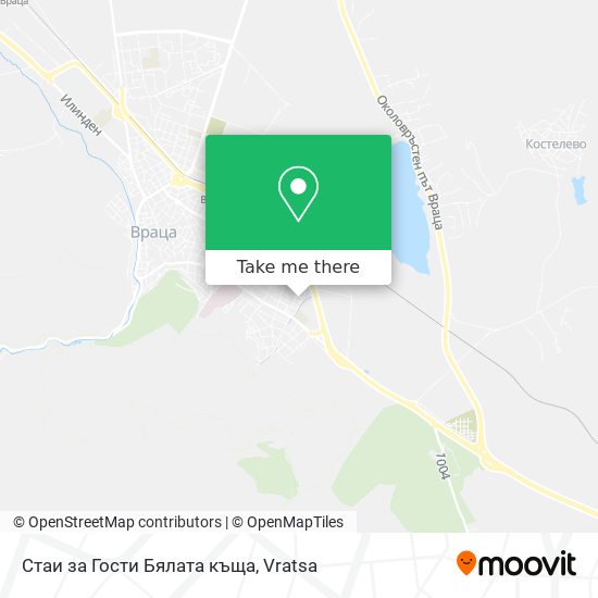 Стаи за Гости Бялата къща map