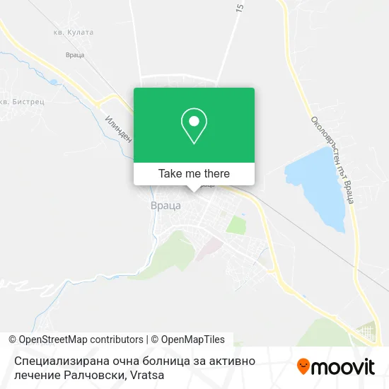 Карта Специализирана очна болница за активно лечение Ралчовски
