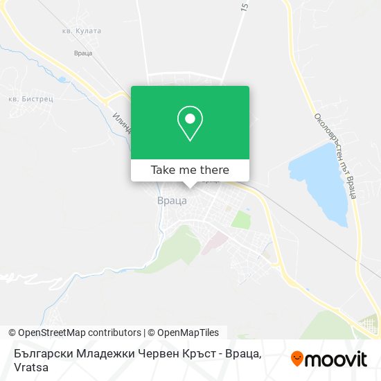 Български Младежки Червен Кръст - Враца map