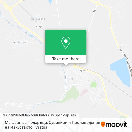 Магазин за Подаръци, Сувенири и Произведения на Изкуството. map
