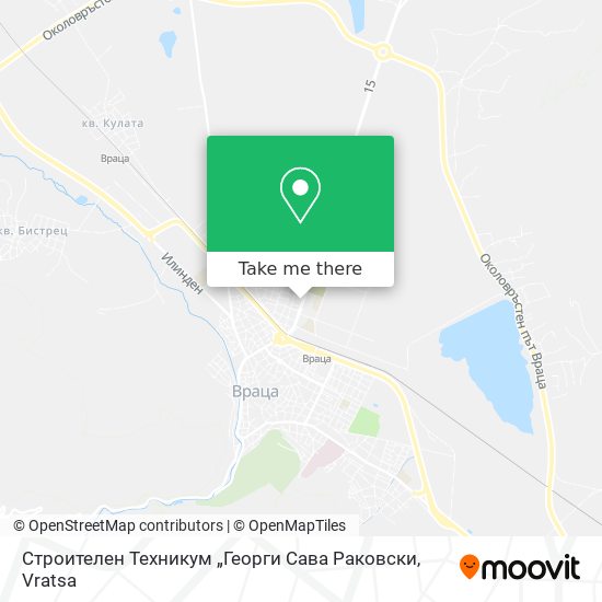 Карта Строителен Техникум „Георги Сава Раковски