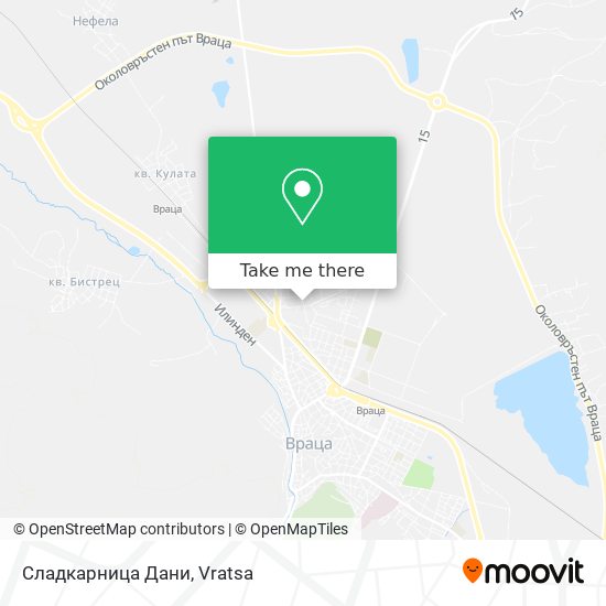 Карта Сладкарница Дани