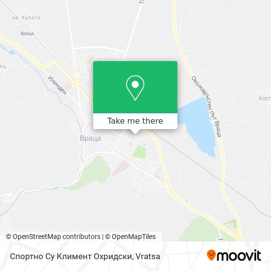 Карта Спортно Су Климент Охридски
