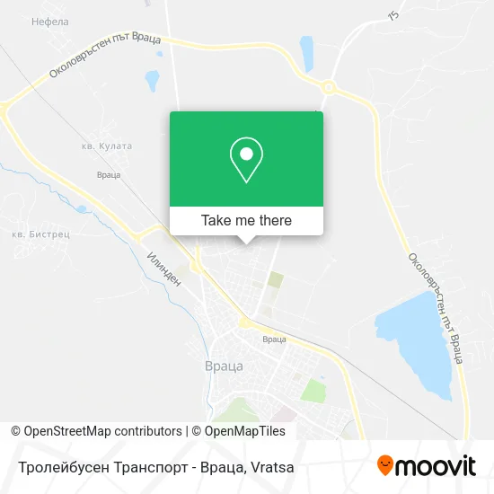 Карта Тролейбусен Транспорт - Враца