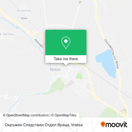 Карта Окръжен Следствен Отдел Враца
