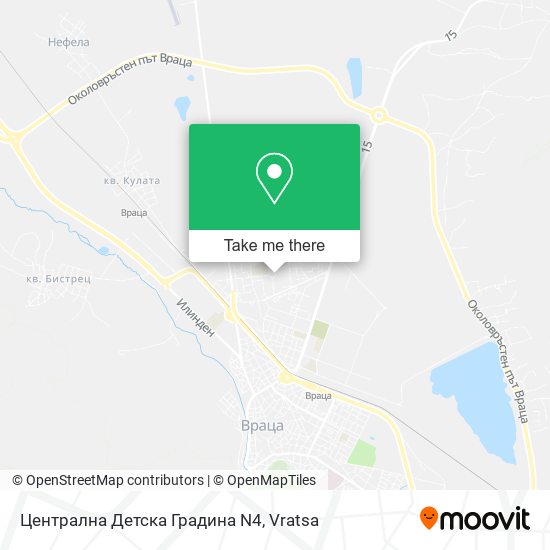 Карта Централна Детска Градина N4