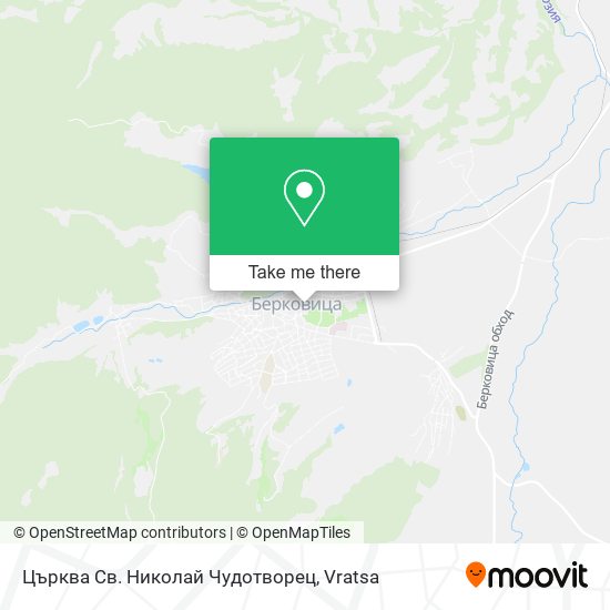 Карта Църква Св. Николай Чудотворец