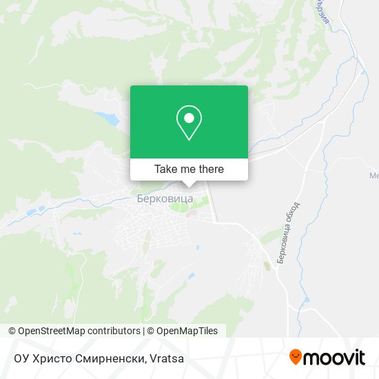 Карта ОУ Христо Смирненски