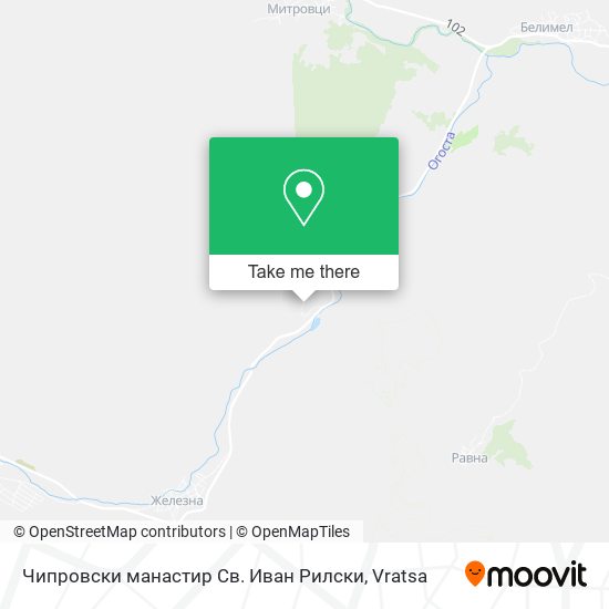 Чипровски манастир Св. Иван Рилски map