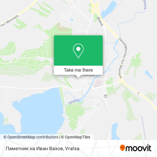 Паметник на Иван Вазов map