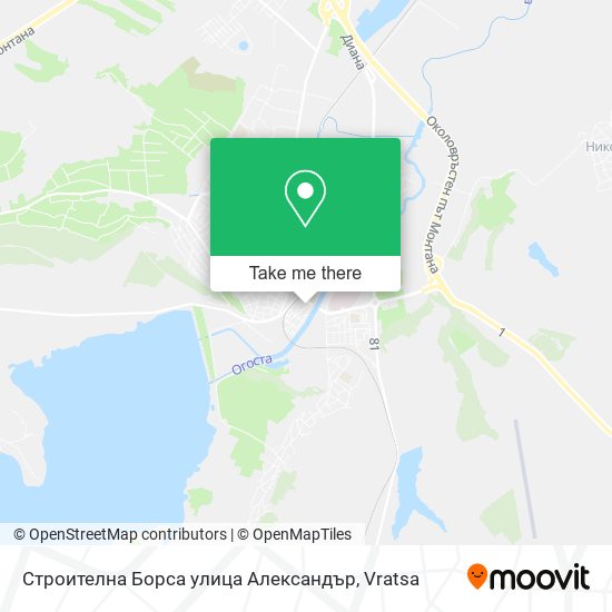 Строителна Борса улица Александър map