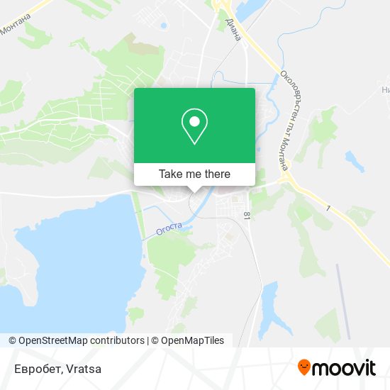 Евробет map