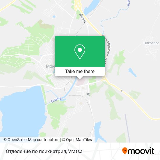 Карта Отделение по психиатрия