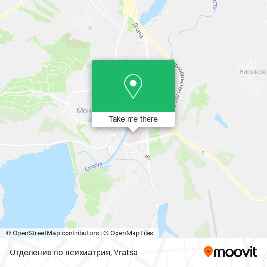 Карта Отделение по психиатрия