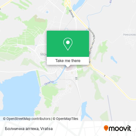 Болнична аптека map
