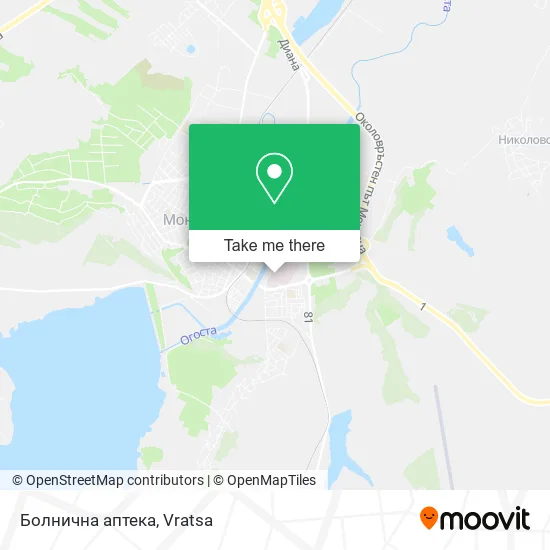 Карта Болнична аптека