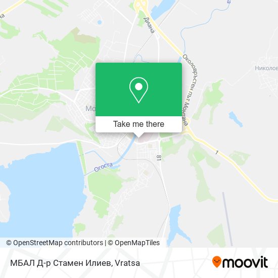 МБАЛ Д-р Стамен Илиев map