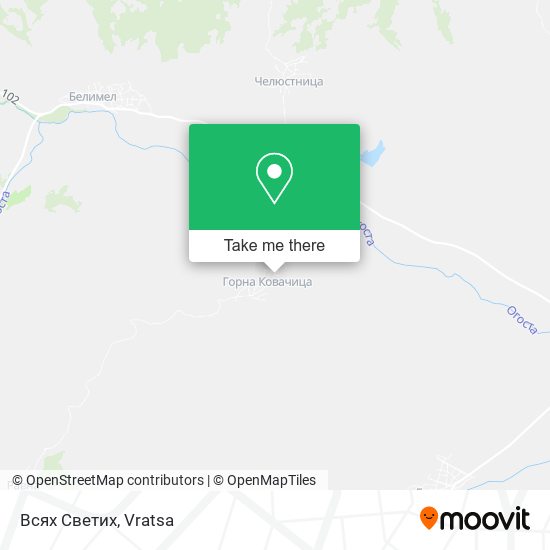 Всях Светих map