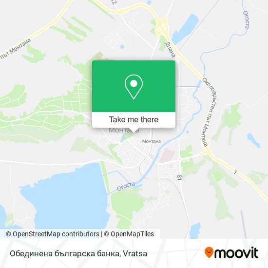 Обединена българска банка map