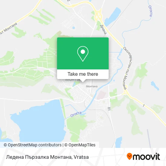Карта Ледена Пързалка Монтана