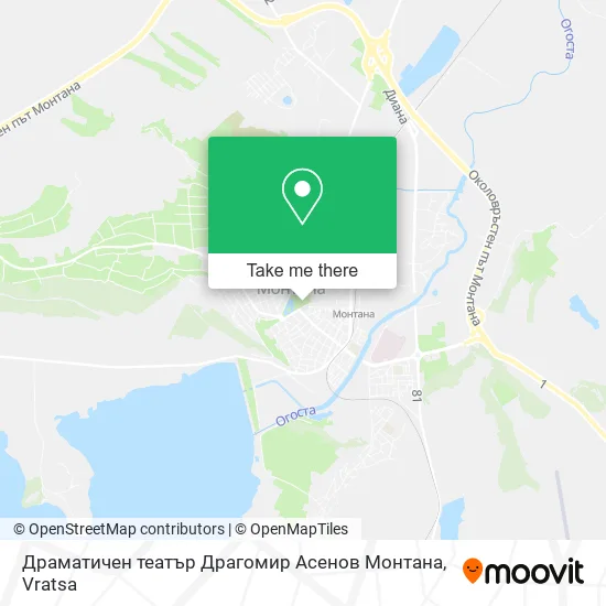 Карта Драматичен театър Драгомир Асенов Монтана