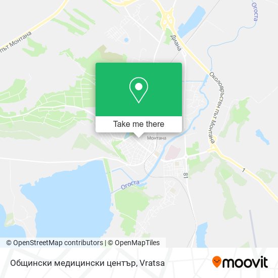 Общински медицински център map