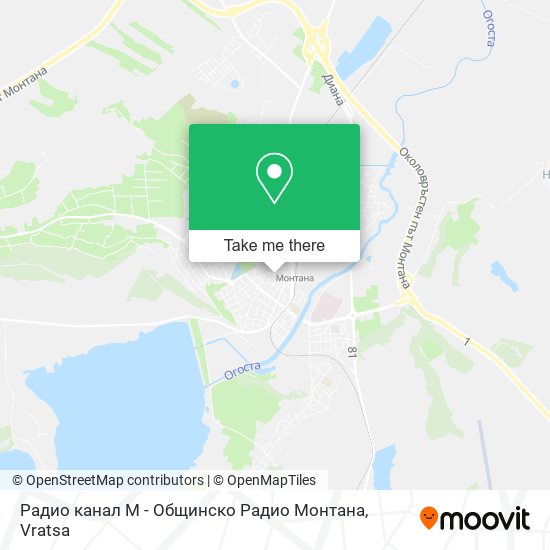 Радио канал М - Общинско Радио Монтана map