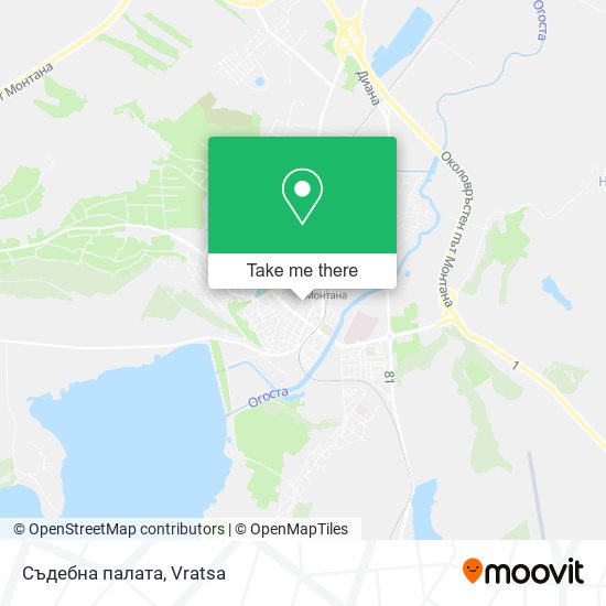 Съдебна палата map