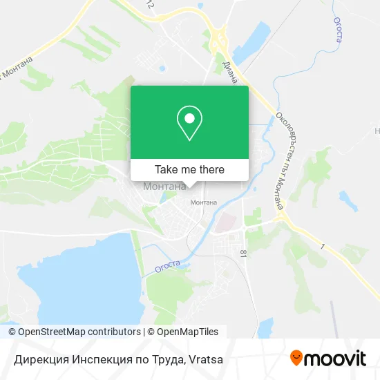 Карта Дирекция Инспекция по Труда