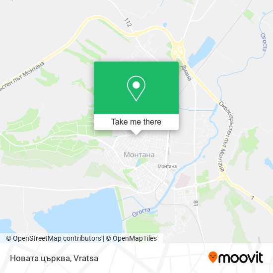 Новата църква map