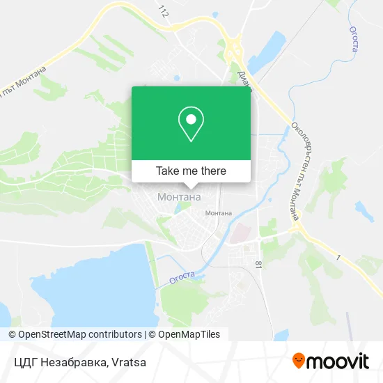 Карта ЦДГ Незабравка
