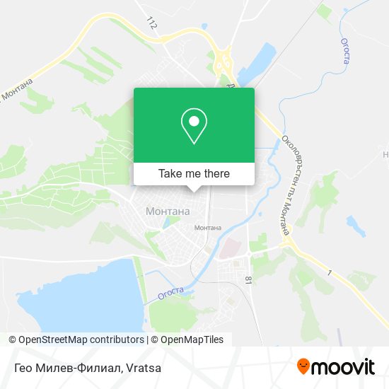 Гео Милев-Филиал map