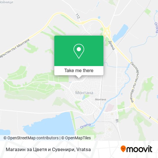Карта Магазин за Цветя и Сувенири