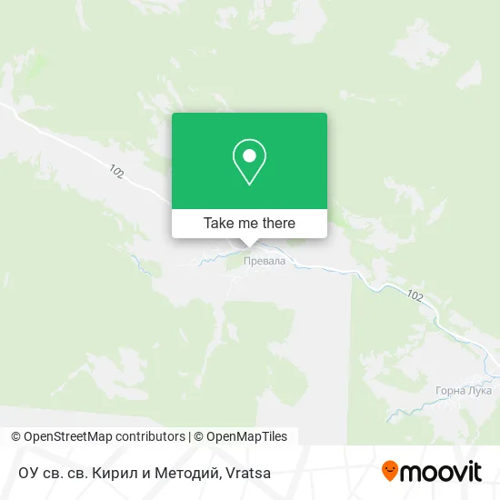 Карта ОУ св. св. Кирил и Методий