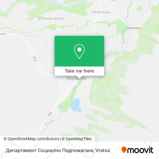 Карта Департамент Социално Подпомагане