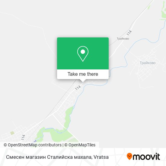 Карта Смесен магазин Сталийска махала