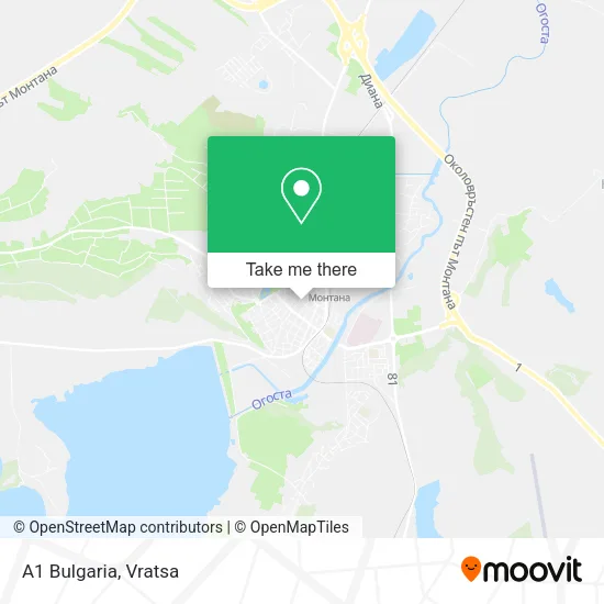 Карта A1 Bulgaria