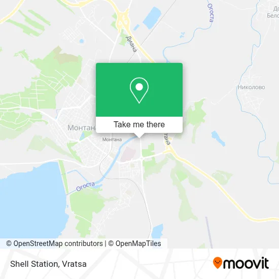 Shell Station map
