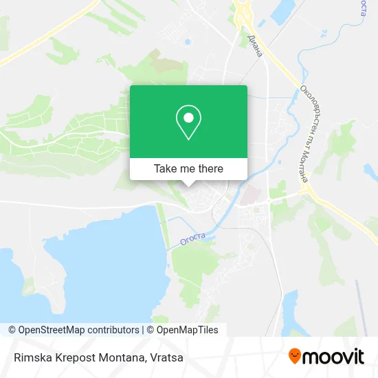 Rimska Krepost Montana map