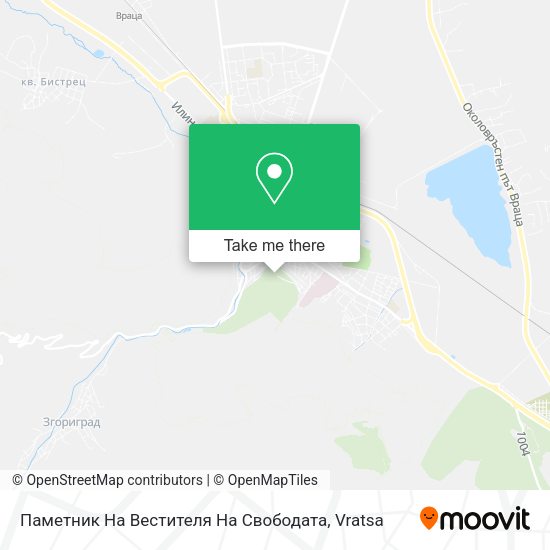 Карта Паметник На Вестителя На Свободата