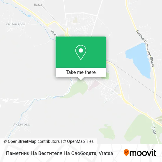 Карта Паметник На Вестителя На Свободата