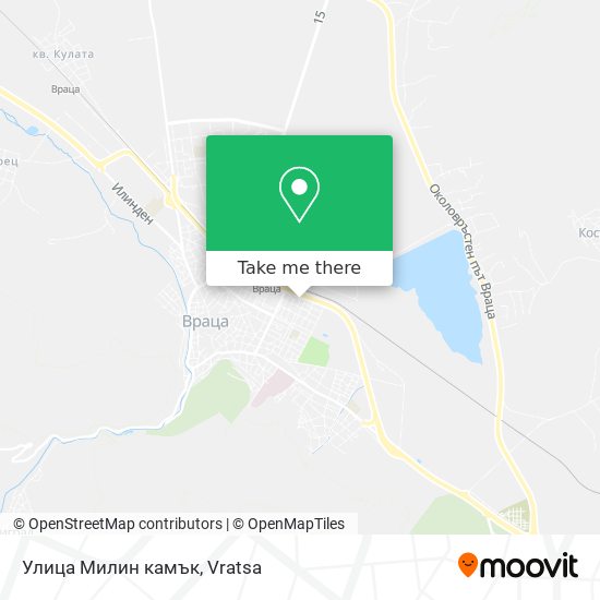 Улица Милин камък map