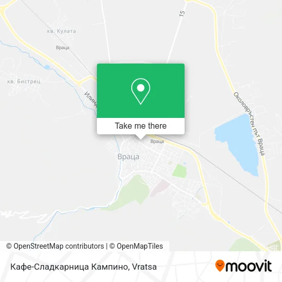 Карта Кафе-Сладкарница Кампино