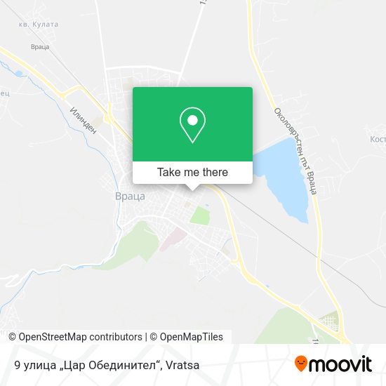 Карта 9 улица „Цар Обединител“