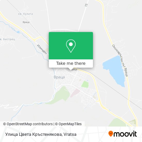 Карта Улица Цвета Кръстенякова