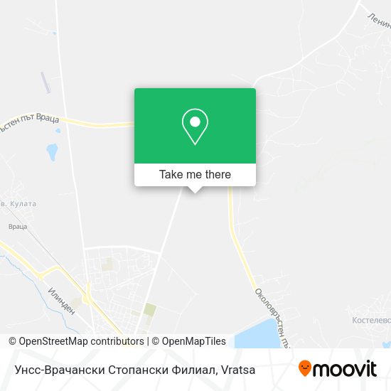 Карта Унсс-Врачански Стопански Филиал